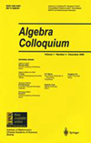 ALGEBRA COLLOQUIUMпԺׅ^(q)
